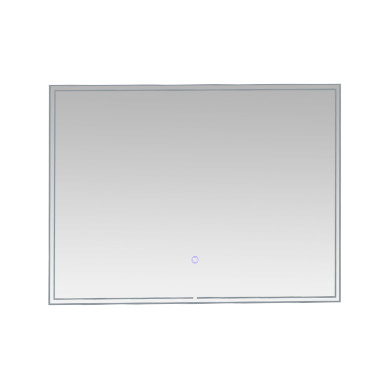 Aluminiowa rama LED Inteligentne przyciemnianie Odmgławianie Podświetlane lustro łazienkowe Aluminiowa rama LED Inteligentne przyciemnianie Odmgławianie Podświetlane lustro łazienkowe