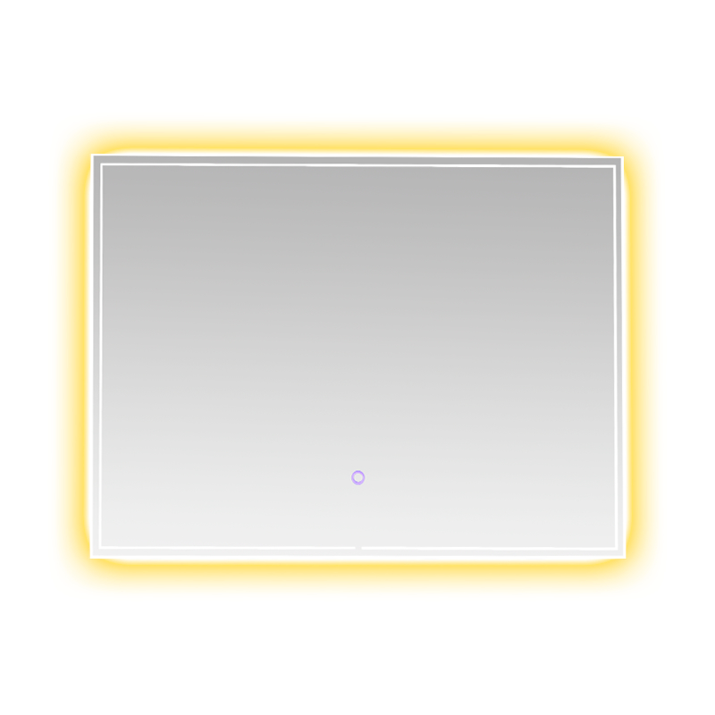 Aluminiowa rama LED Inteligentne przyciemnianie Odmgławianie Podświetlane lustro łazienkowe Aluminiowa rama LED Inteligentne przyciemnianie Odmgławianie Podświetlane lustro łazienkowe