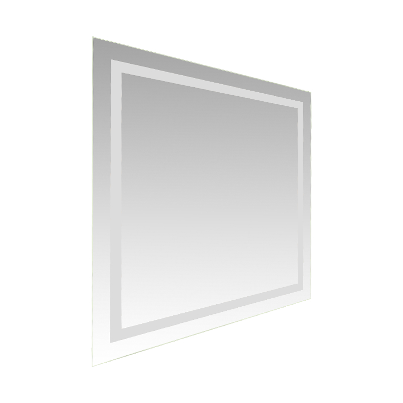 Aluminiowa rama LED Inteligentne przyciemnianie Odmgławianie Podświetlane lustro łazienkowe Aluminiowa rama LED Inteligentne przyciemnianie Odmgławianie Podświetlane lustro łazienkowe