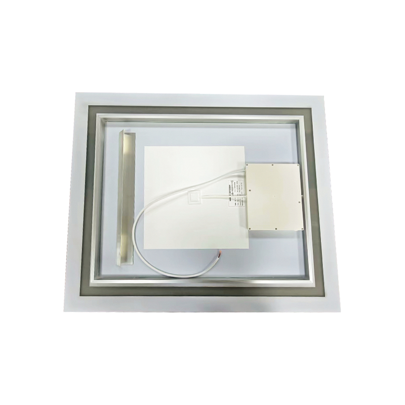 Aluminiowa rama LED Inteligentne przyciemnianie Odmgławianie Podświetlane lustro łazienkowe Aluminiowa rama LED Inteligentne przyciemnianie Odmgławianie Podświetlane lustro łazienkowe
