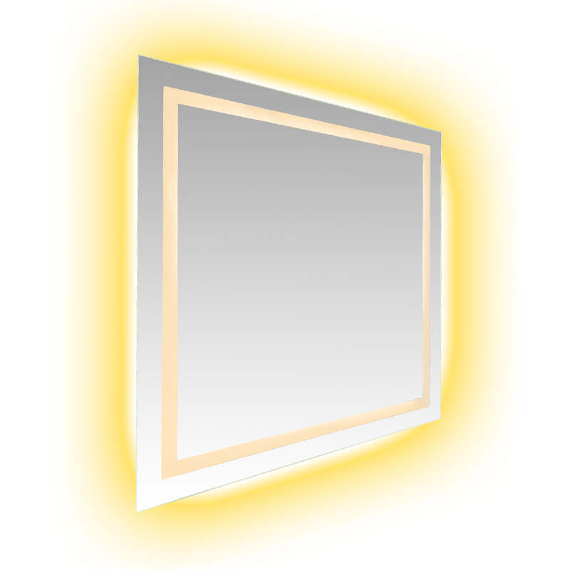 Aluminiowa rama LED Inteligentne przyciemnianie Odmgławianie Podświetlane lustro łazienkowe Aluminiowa rama LED Inteligentne przyciemnianie Odmgławianie Podświetlane lustro łazienkowe
